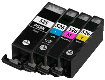 Canon PGI-525PG 4 stk. rabatpakke blækpatron 46 ml. - kompatibel