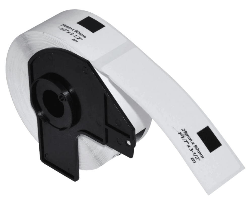 Brother DK11201 29 x 90 mm, 400 stk. Hvid kompatibel adresseetiket (Termisk)