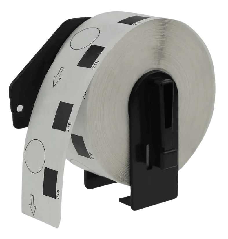 Brother DK11218 Ø24 mm, 1.000 stk. Hvid kompatibel adresseetiket (Termisk)