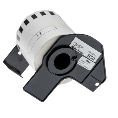 Brother DK22212 62mm x 15,24m Hvid kompatibel adresseetiket (Termisk, Plastik)