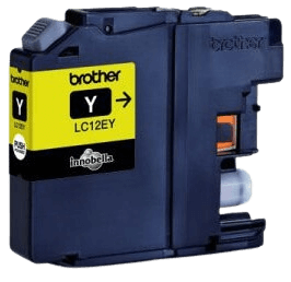 Brother LC12EY gul original blækpatron 1200 sider (LC-12EY)