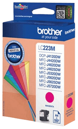 Brother LC223M magenta original blækpatron 550 sider (LC-223M)