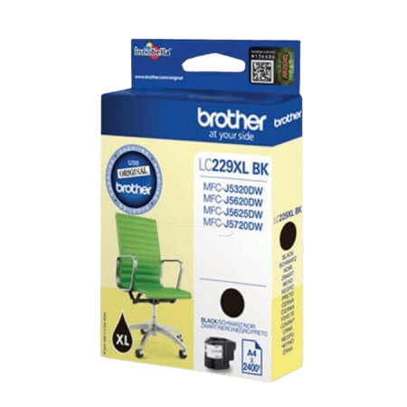 Brother LC229BK XL sort original blækpatron 2400 sider (LC-229BK)