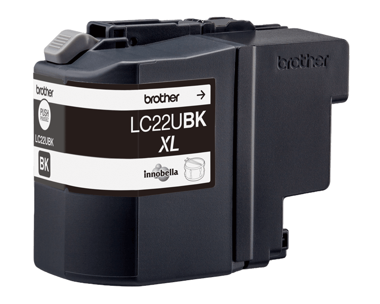 Brother LC22UBK sort original blækpatron 2400 sider (LC-22UBK)
