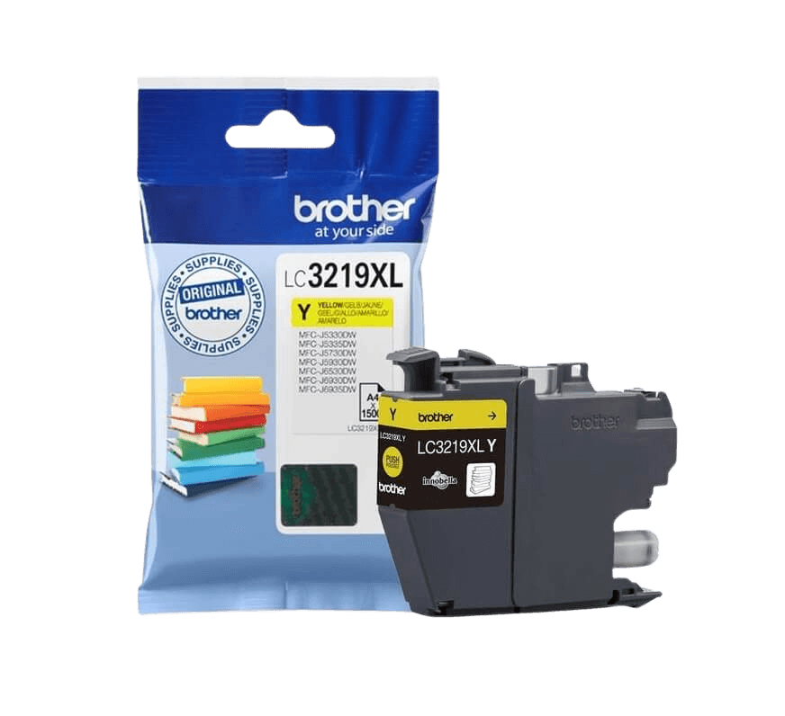 Brother LC3219XLY gul original blækpatron 1500 sider (LC-3219XLY)