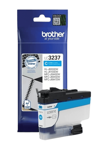 Brother LC3237C cyan original blækpatron 1500 sider (LC-3237C)