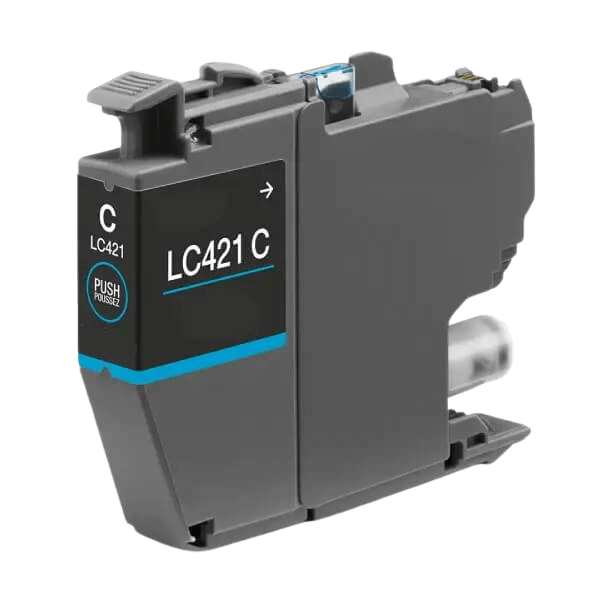 Brother LC421C cyan kompatibel blækpatron 200 sider