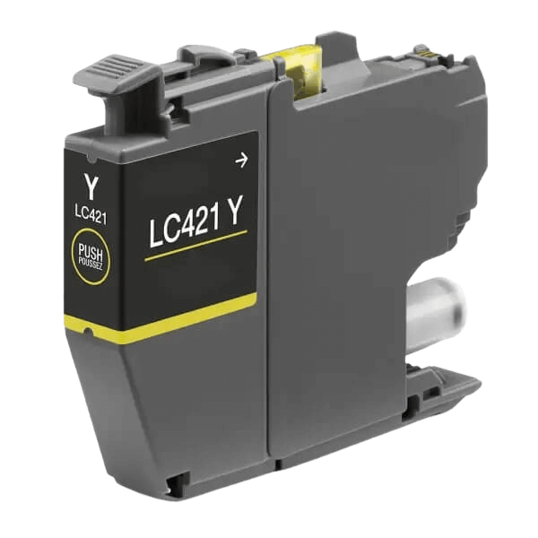 Brother LC421Y gul kompatibel blækpatron 200 sider