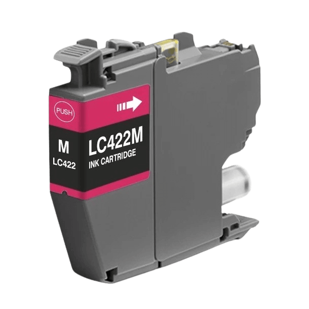 Brother LC422M magenta kompatibel blækpatron 550 sider