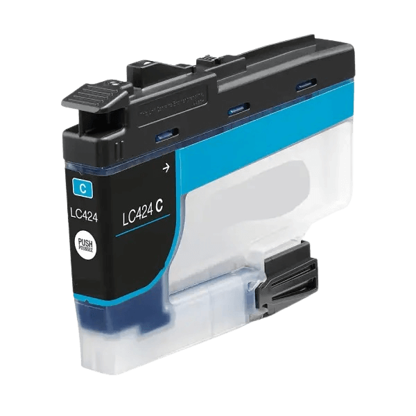 Brother LC424C cyan kompatibel blækpatron 750 sider
