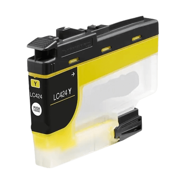 Brother LC424Y gul kompatibel blækpatron 750 sider