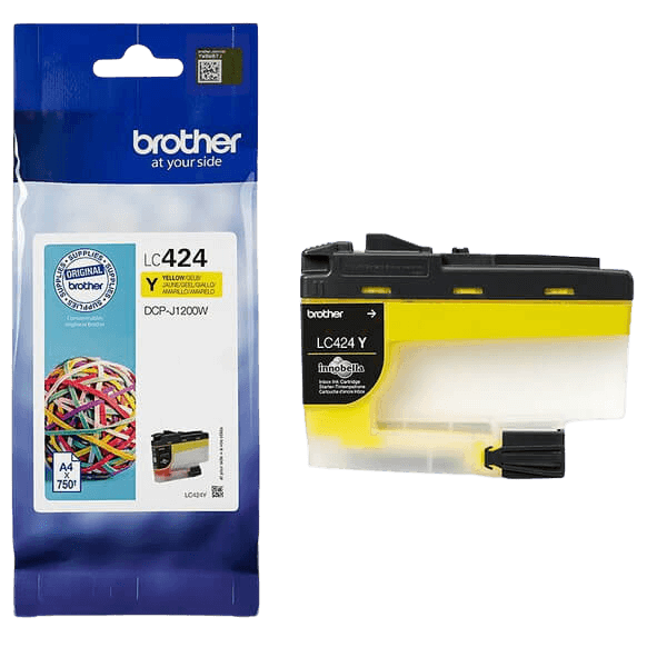 Brother LC424Y gul original blækpatron 750 sider