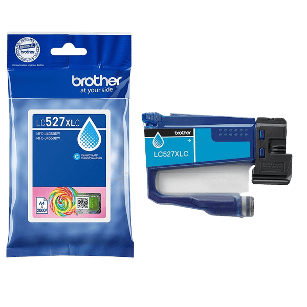 Brother LC527XLC cyan original blækpatron 2.000 sider