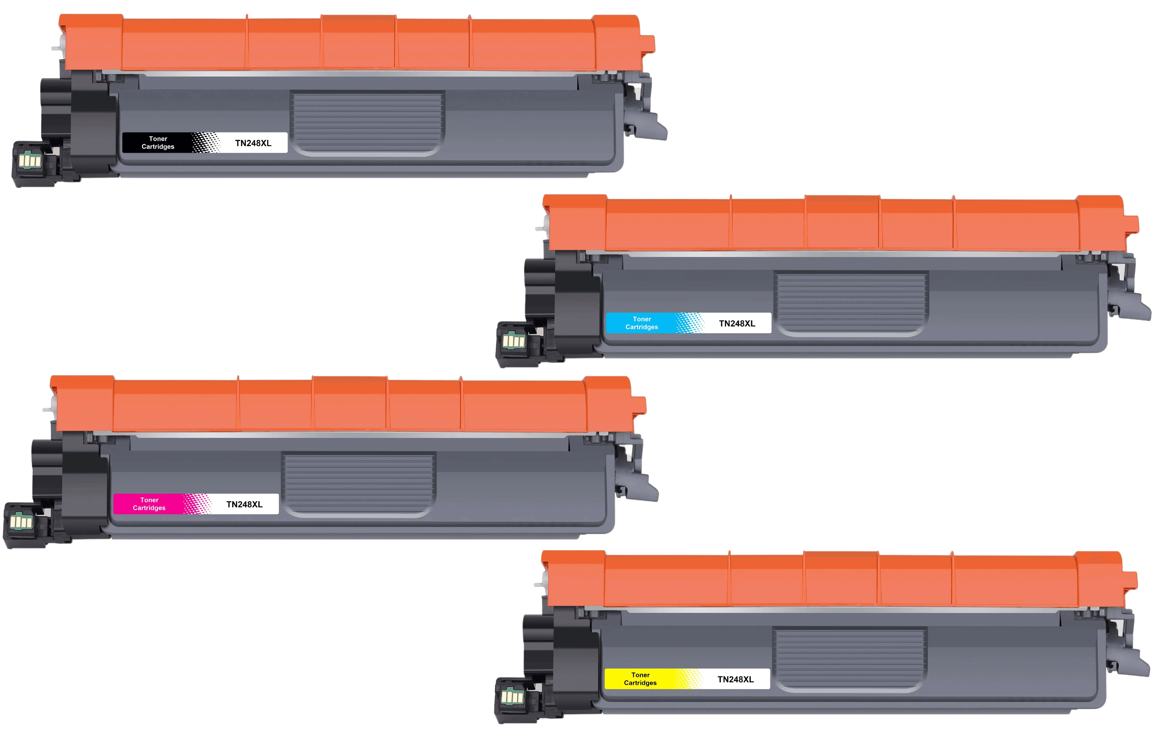 Brother TN248XLCMYK 4 stk. rabatpakke toner 9900 sider - kompatibel