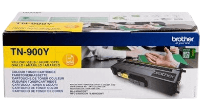 Brother TN900Y gul original toner 6000 sider (TN-900Y)