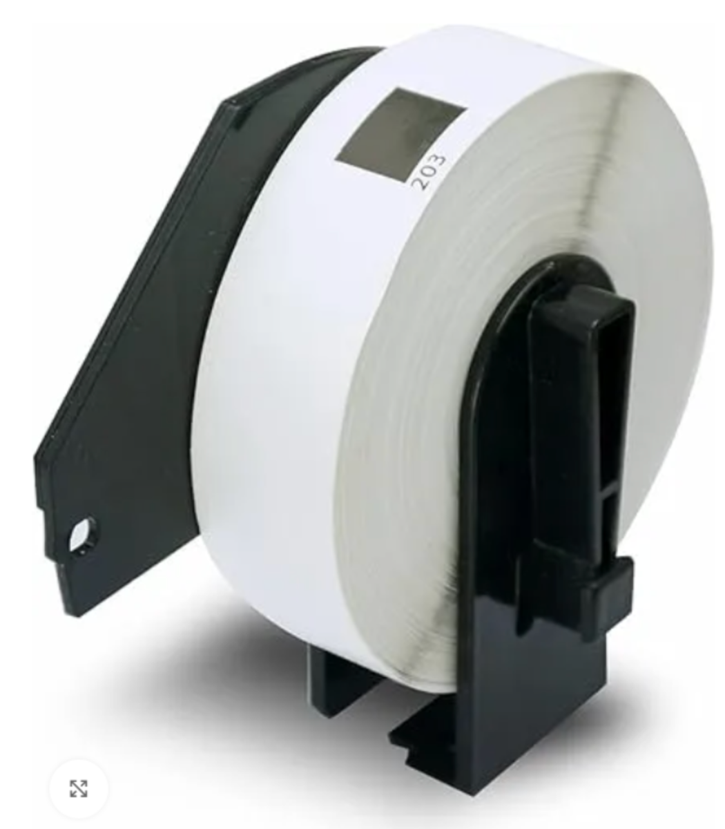 Brother DK11203 17 x 87 mm, 300 stk. Hvid kompatibel adresseetiket (Termisk)