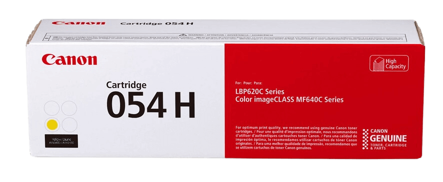 Canon 054H XL gul original toner 2300 sider (3025C002)