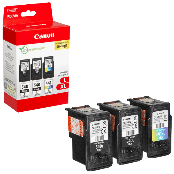 Canon 2x PG-540L + CL-541XL CMYK original multipack 2x 11 + 15 ml. (5224B017)