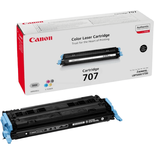 Canon 707 sort original toner 2500 sider (9424A004)
