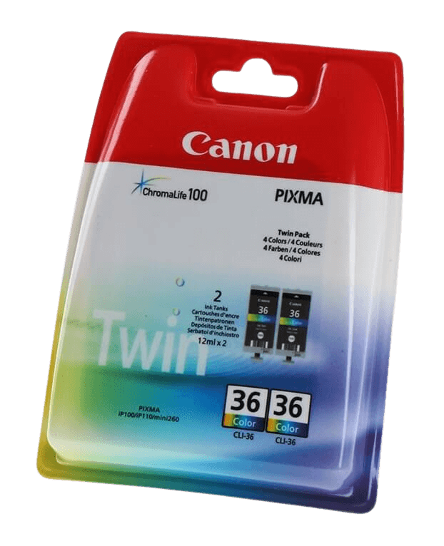 Canon CLI-36CLRK twin pack CMYK original blækpatron 440 sider (1511B018)