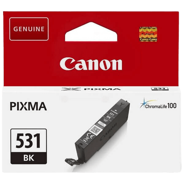 Canon CLI-531BK sort original blækpatron 8,2 ml. (6118C001)