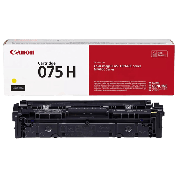 Canon CRG 075HY XL gul original toner 2500 sider (6366C002)