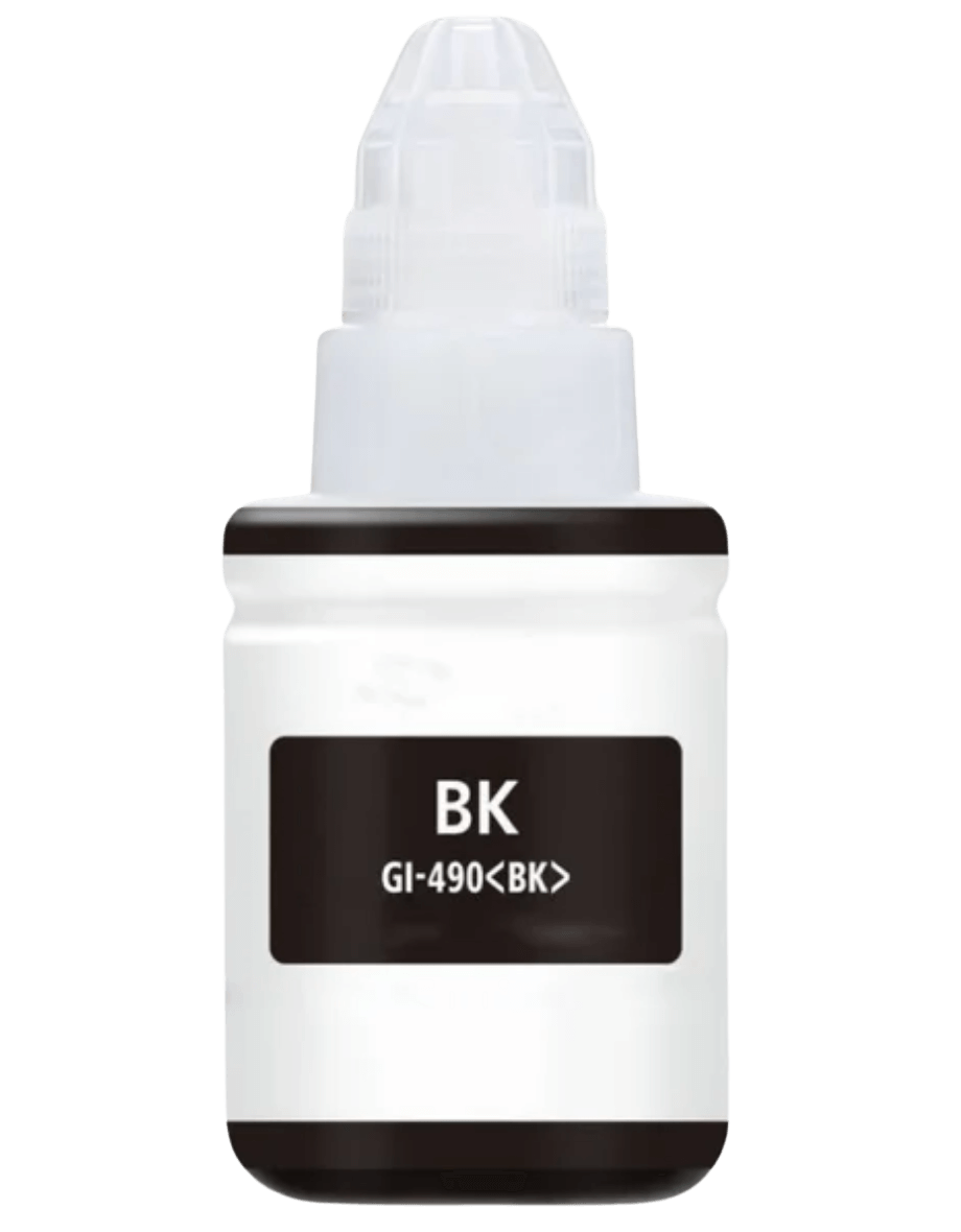 Canon GI-490BK sort kompatibel Blæk refill 100 ml. (0663C001)