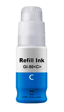 Canon GI-50 C cyan kompatibel Blæk refill 70 ml. (3403C001)