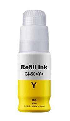 Canon GI-50 Y gul kompatibel Blæk refill 70 ml. (3405C001)