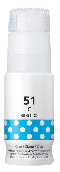 Canon GI-51C cyan kompatibel Blæk refill 70 ml. (4546C001)