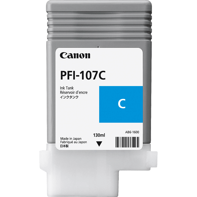 Canon PFI-107C cyan original blækpatron 130 ml. (6706B001)