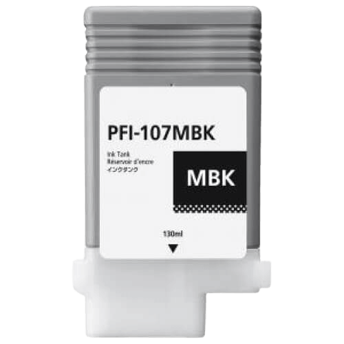 Canon PFI-107MBK mat sort kompatibel blækpatron 130 ml. (6704B001)