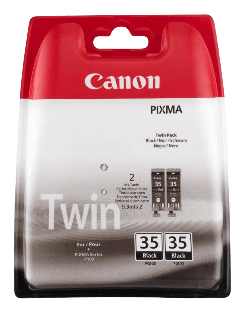 Canon PGI-35BK twin pack sort original blækpatron 2 x 190 sider (1509B012)