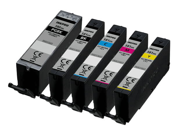 Canon PGI-580 XXL 5 stk. rabatpakke blækpatron 74 ml. - kompatibel
