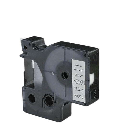 Dymo D1 40913 9 mm x 7 m Sort tekst / Hvid tape kompatibel tape (S0720680)