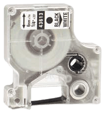 Dymo S0720780 6 mm x 7 m Sort tekst / Hvid tape kompatibel tape (43613)