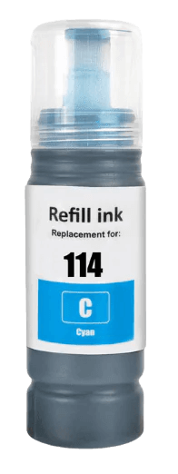 Epson 114 cyan kompatibel Blæk refill 70 ml. (C13T07B240)