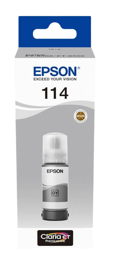Epson 114 grå original Blæk refill 70 ml. (C13T07B540)