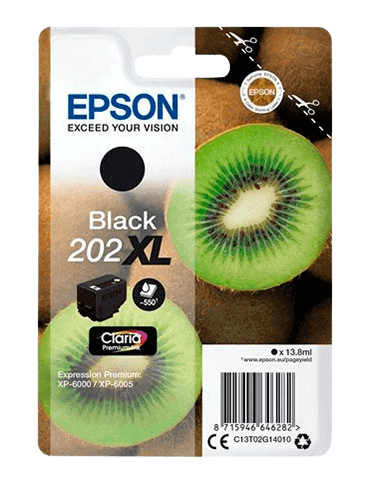 Epson 202 XL sort original blækpatron 13,8 ml. (C13T02G14010)