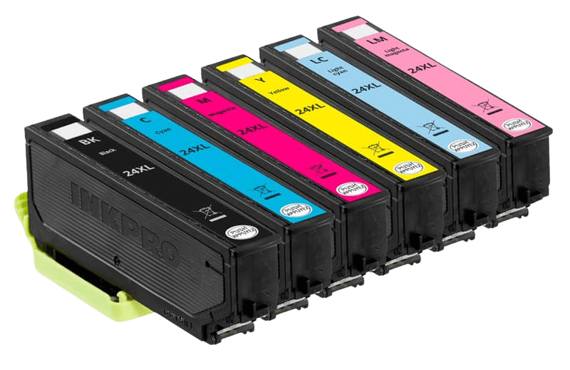 Epson 24 XL 6 stk. rabatpakke blækpatron 66 ml. - kompatibel