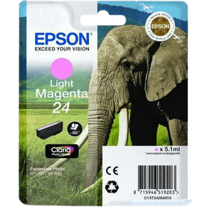 Epson 24 lys magenta original blækpatron 4,6 ml. (C13T24264012)