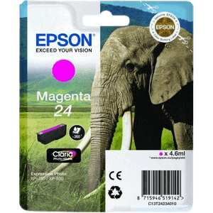 Epson 24 magenta original blækpatron 4,6 ml. (C13T24234012)