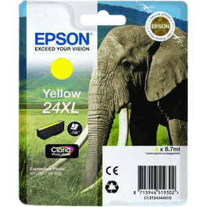 Epson 24XL gul original blækpatron 10 ml. (C13T24344012)