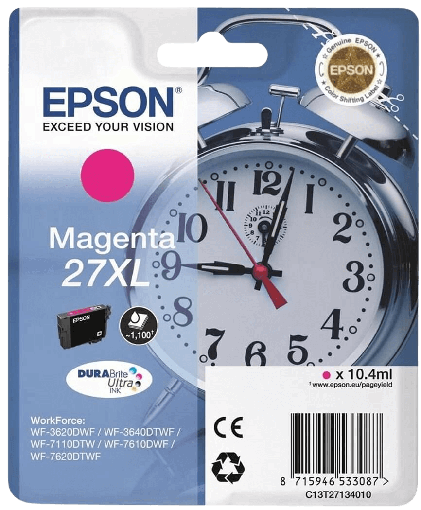 Epson 27 XL magenta original blækpatron 10.4 ml. (C13T27134012)