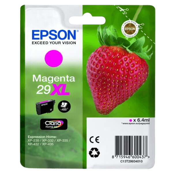 Epson 29 XL magenta original blækpatron 6,4 ml. (C13T29934012)