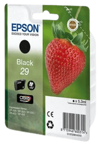 Epson 29 sort original blækpatron 5,3 ml. (C13T29814012)