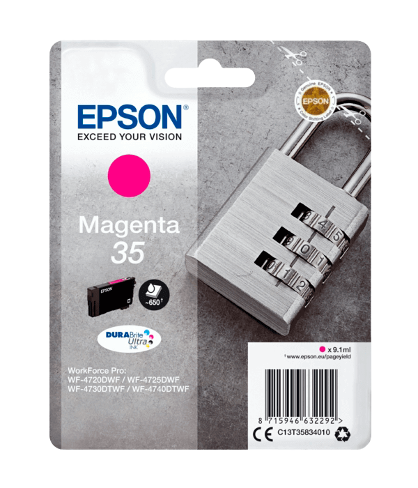 Epson 35 magenta original blækpatron 9,1 ml. (C13T35834010)