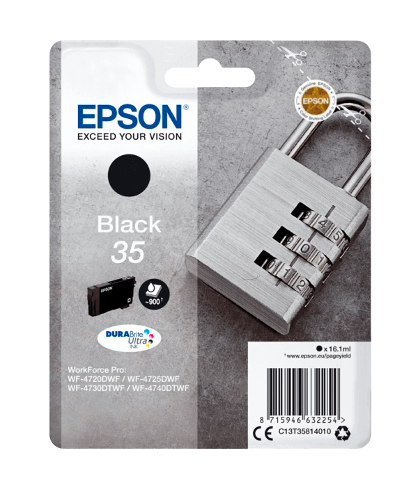 Epson 35 sort original blækpatron 16,1 ml. (C13T35814010)