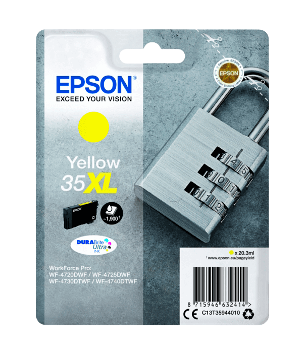 Epson 35 XL gul original blækpatron 20,3 ml. (C13T35944010)