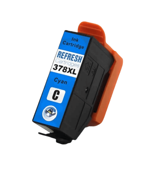 Epson 378 XL cyan kompatibel blækpatron 10 ml. (C13T37924010)